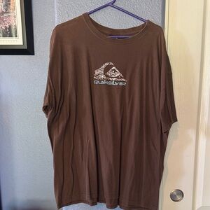 Quiksilver Chocolate Brown Short Sleeve Tee